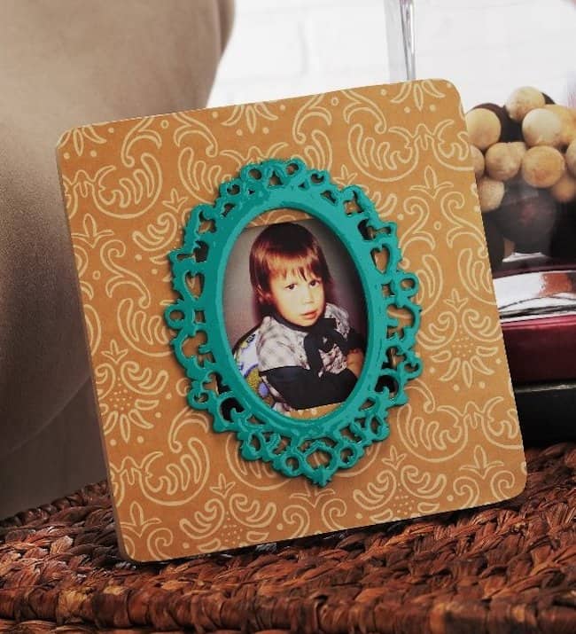 Make a Scrapbook Paper Frame with Mod Podge!