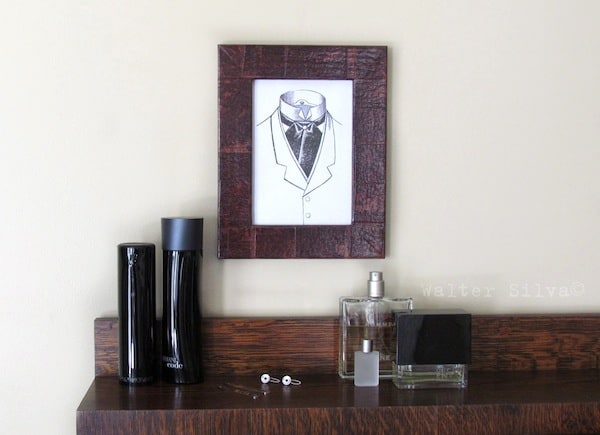 Make a Faux Leather Frame (With Paper Bags!)