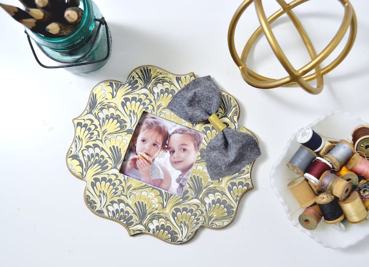Decoupage Picture Frame with Mod Podge