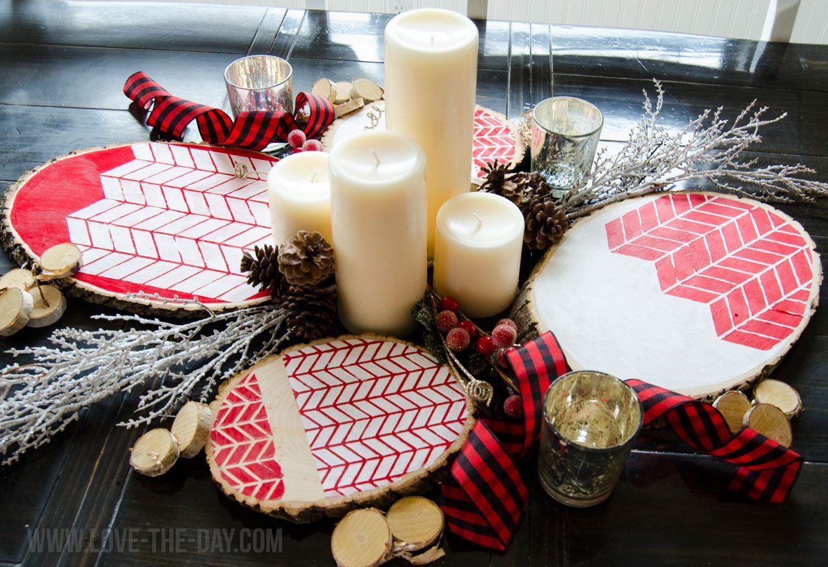 Wooden Christmas Centerpiece DIY