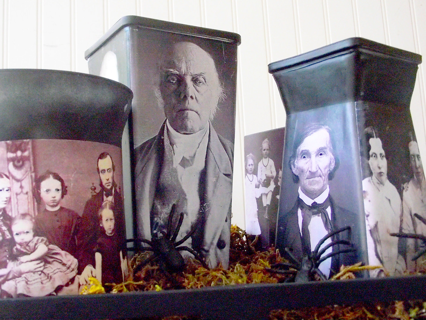 DIY creepy candle holders