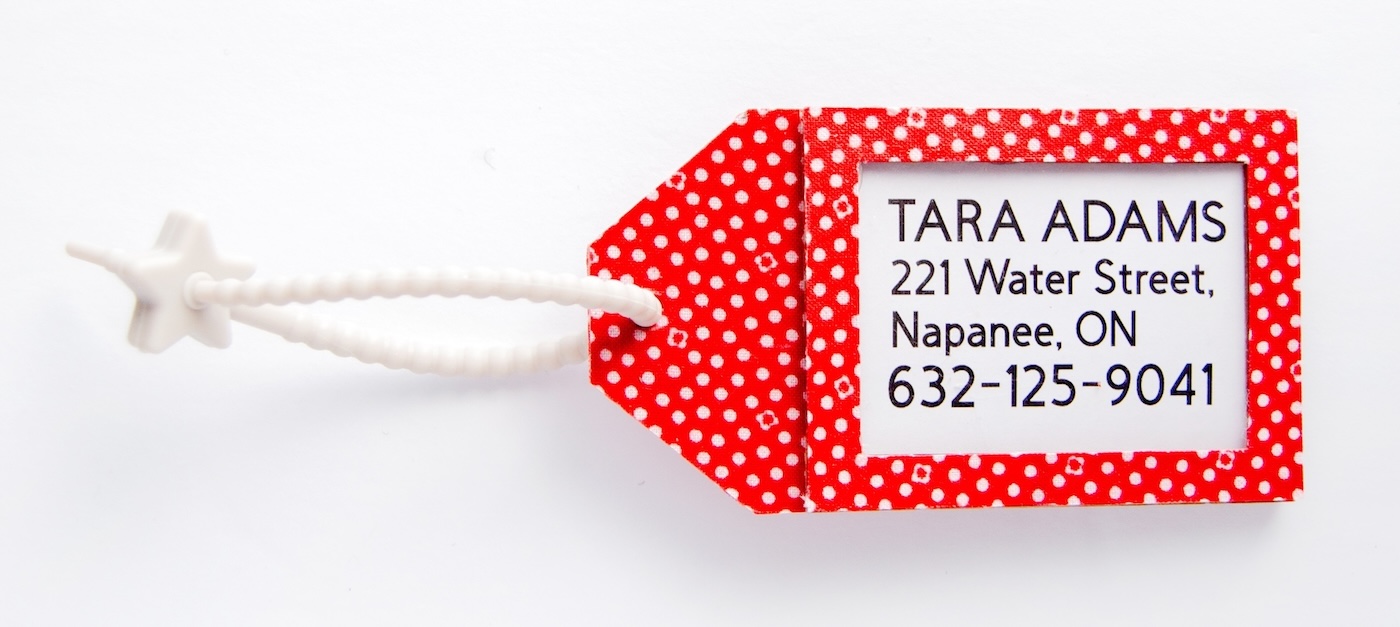 how to make a luggage tag