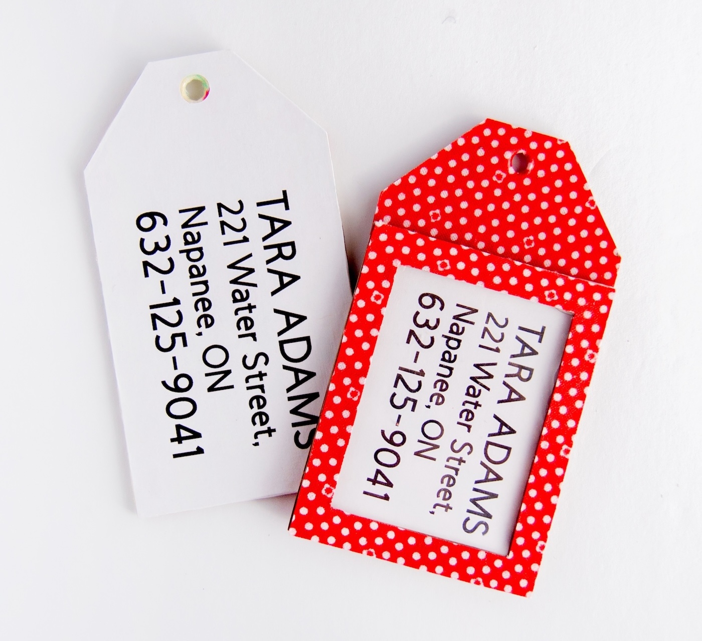 diy luggage tags