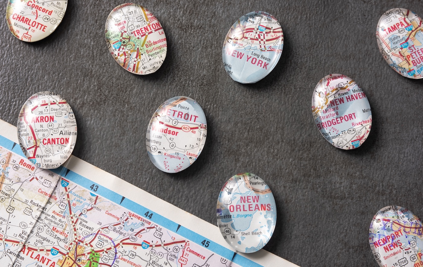 how to make magnets with maps