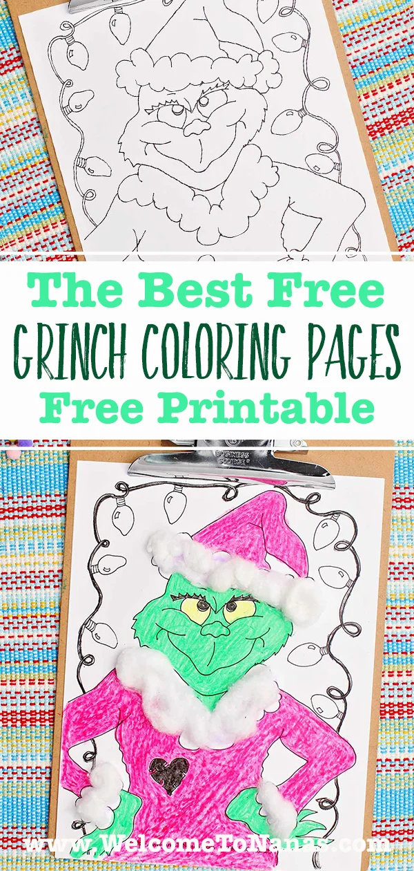 Person drawing over pencil sketch of The Grinch with a sharpie marker.