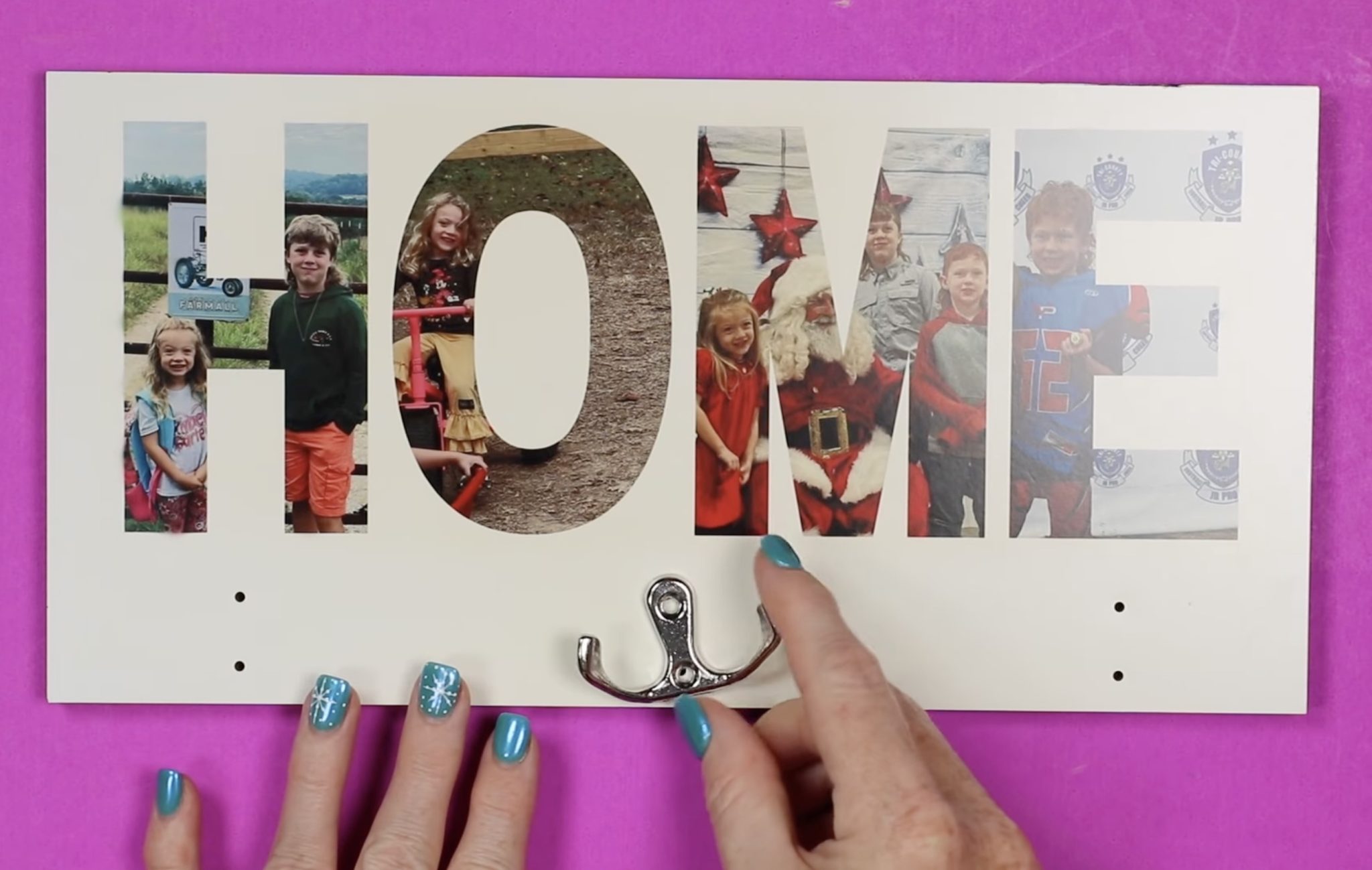 Add hooks to sublimation hanging organizer.