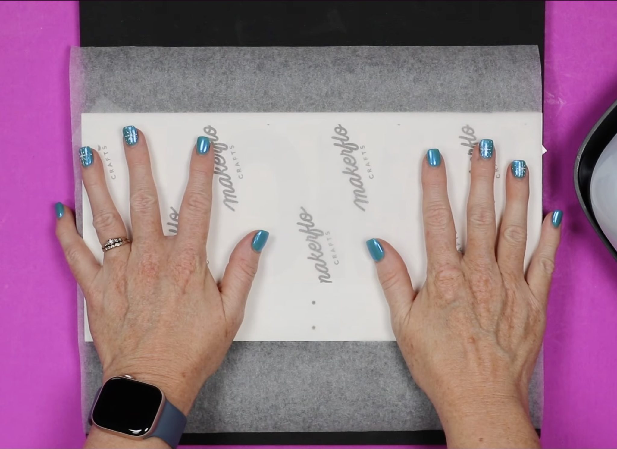 Cover design with protective paper.