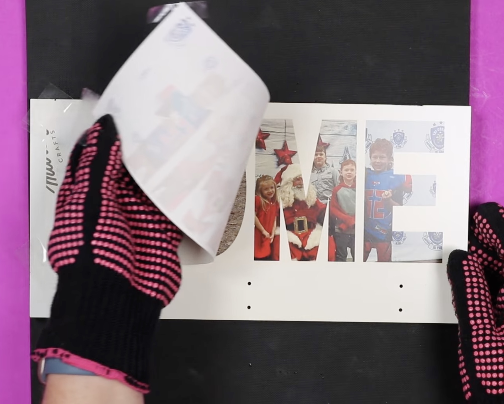 Remove sublimation print.