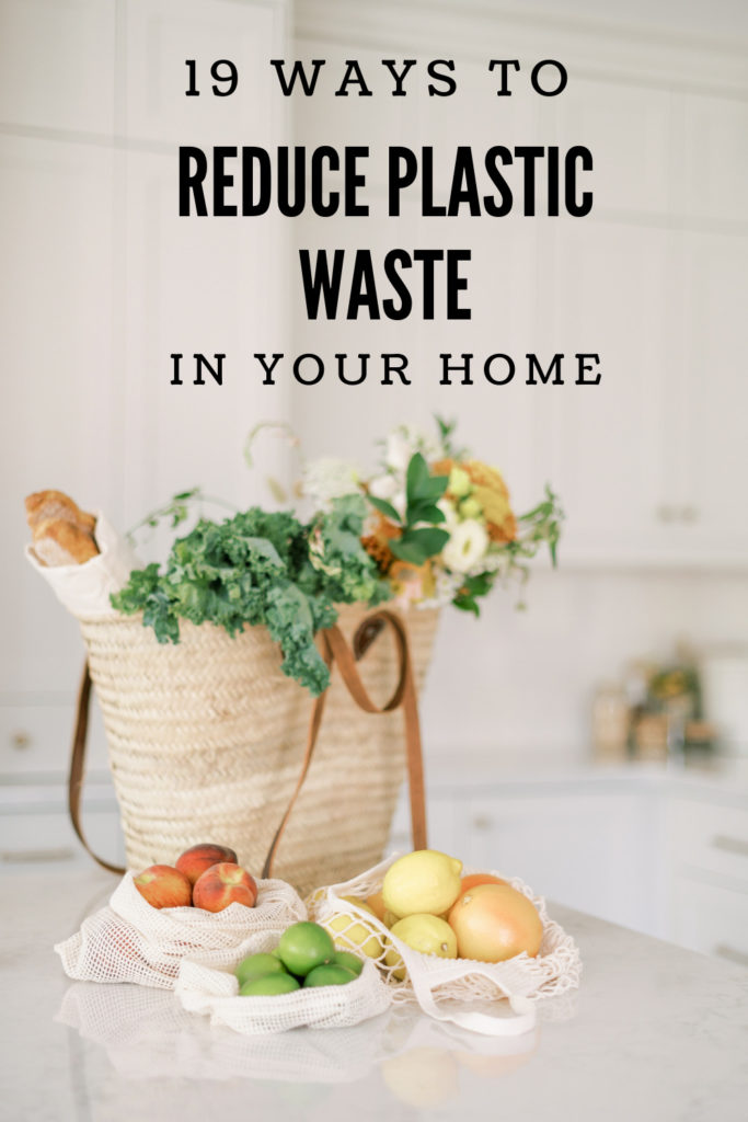 Reduce plastic use graphic with text overlay.