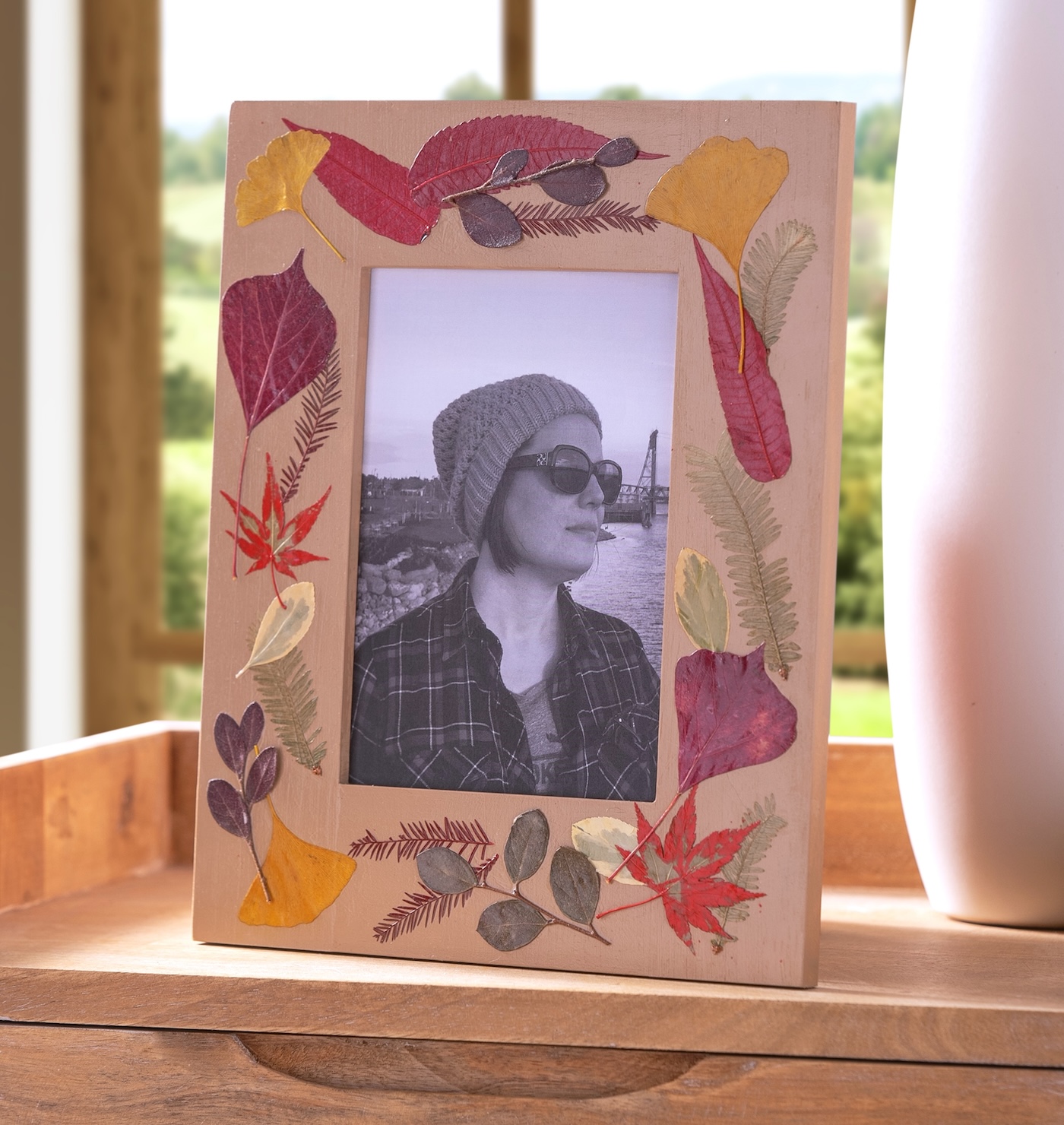 autumn leaves frame